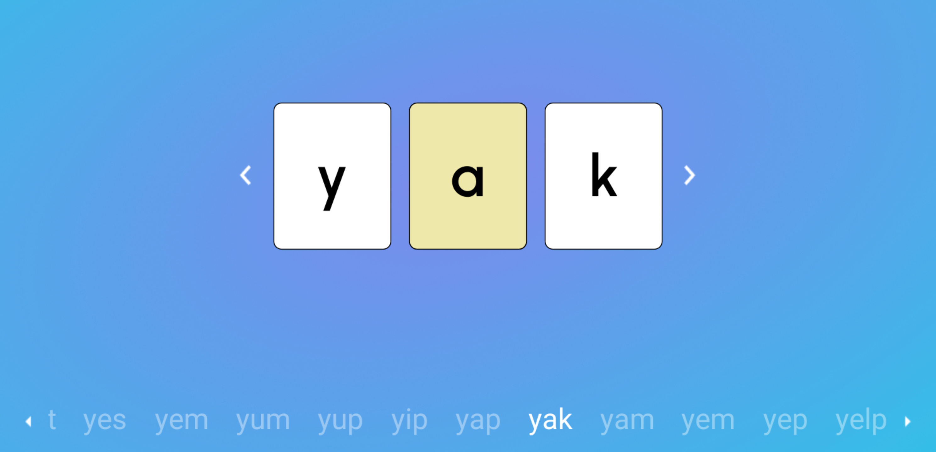 Screenshot of Initial y