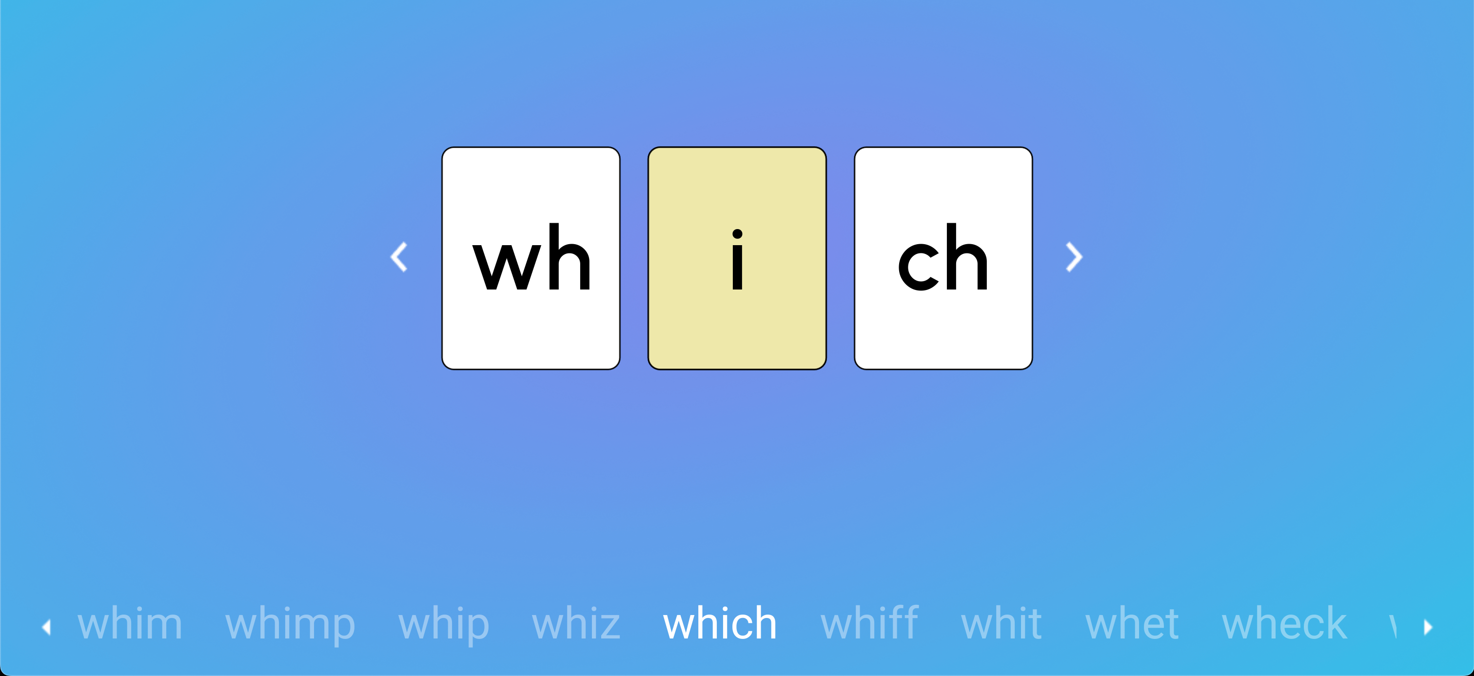 Screenshot of wh digraph